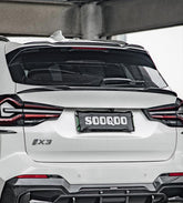 BMW X3 M340i s/x Drive 340i G01 LCI 2022 2023 2024 & IX3 BEV G08 LCI 2022 2023 2024 with Aftermarket Parts - Rear Roof Spoiler?Carbon Fiber from SOOQOO USA